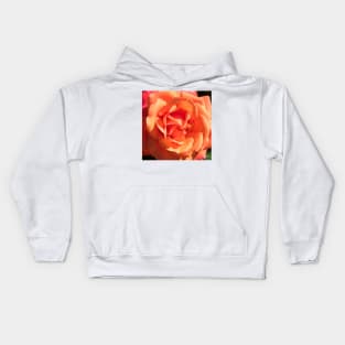 Orange Creamsicle Rose Kids Hoodie